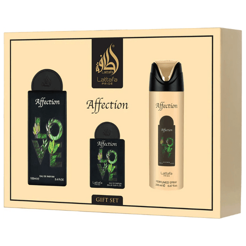LATTAFA AFFECTION LOVE GIFT SET - 100 ml / 20 ml / 200 ml spray - OASIS