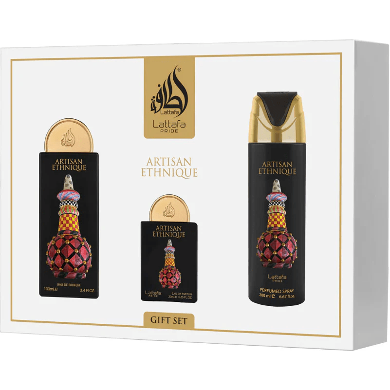 LATTAFA ARTISAN ETHNIQUE SET - 100 ml / 20 ml / 200 ml spray - OASIS