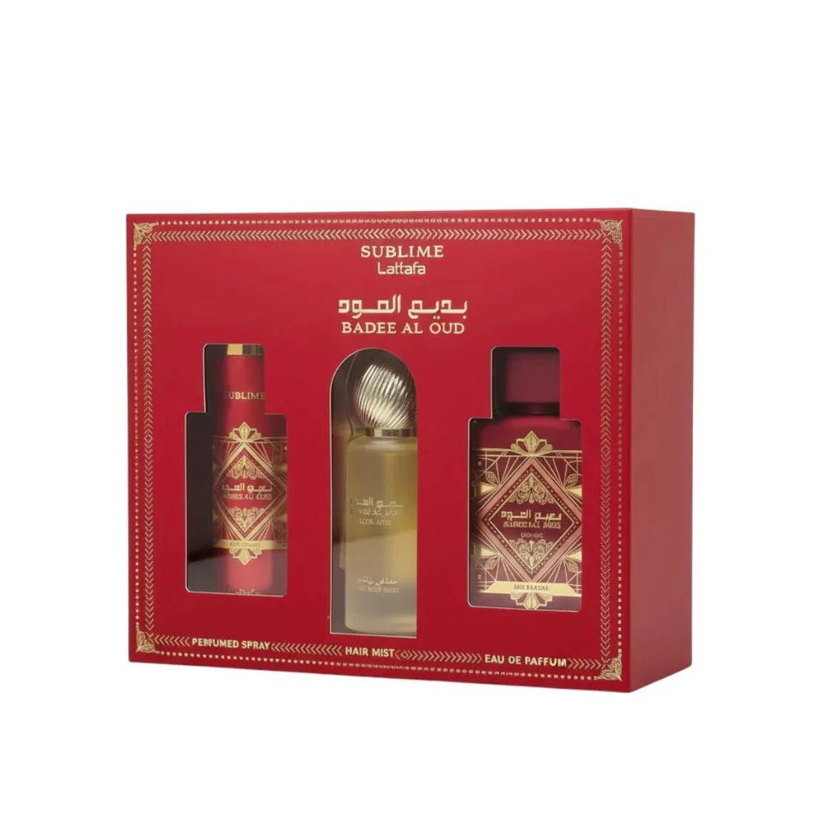 LATTAFA GIFT SET BADEE AL OUD SUBLIME - 100 ml / 12ml / Hair mist - OASIS